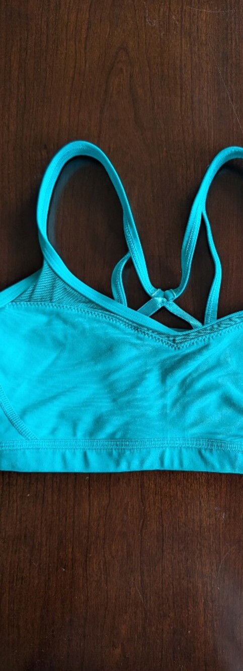 Teal Strappy Lululemon Sports Bra